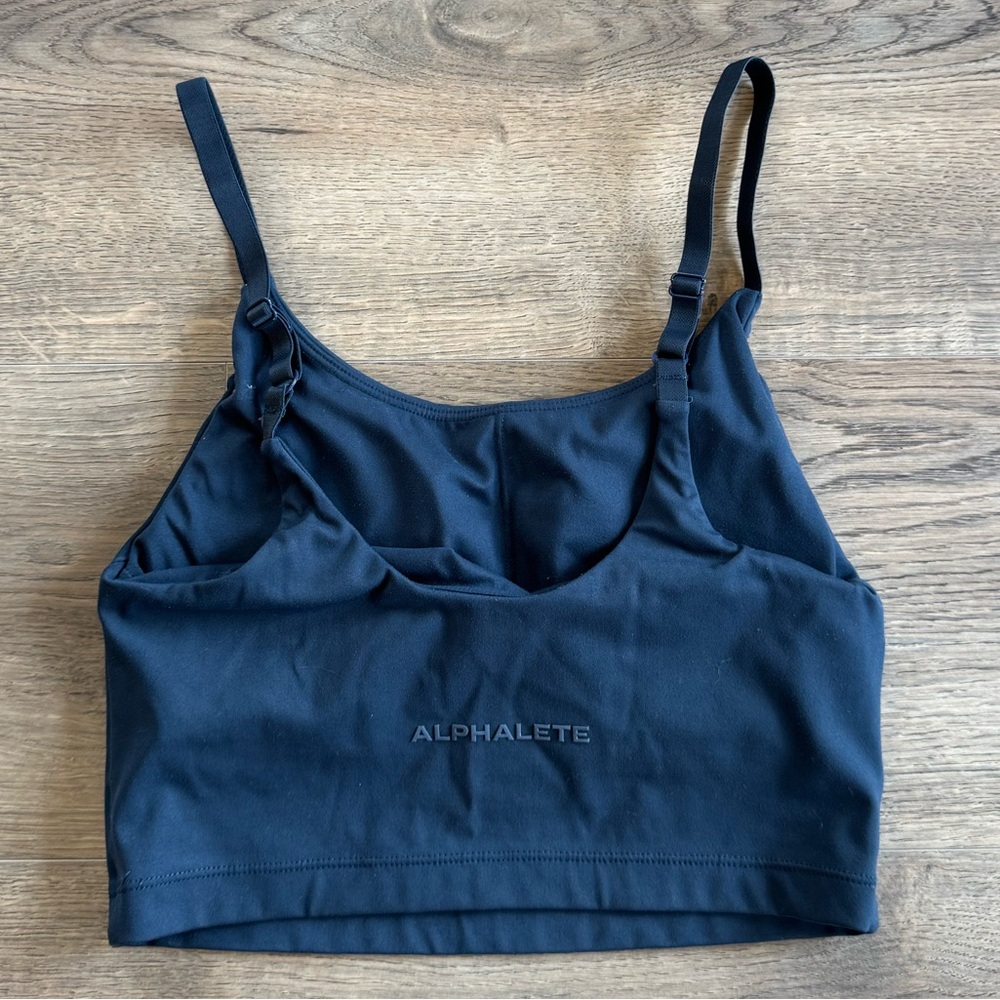 Alphalete Women's Navy Long Line Sports Bra